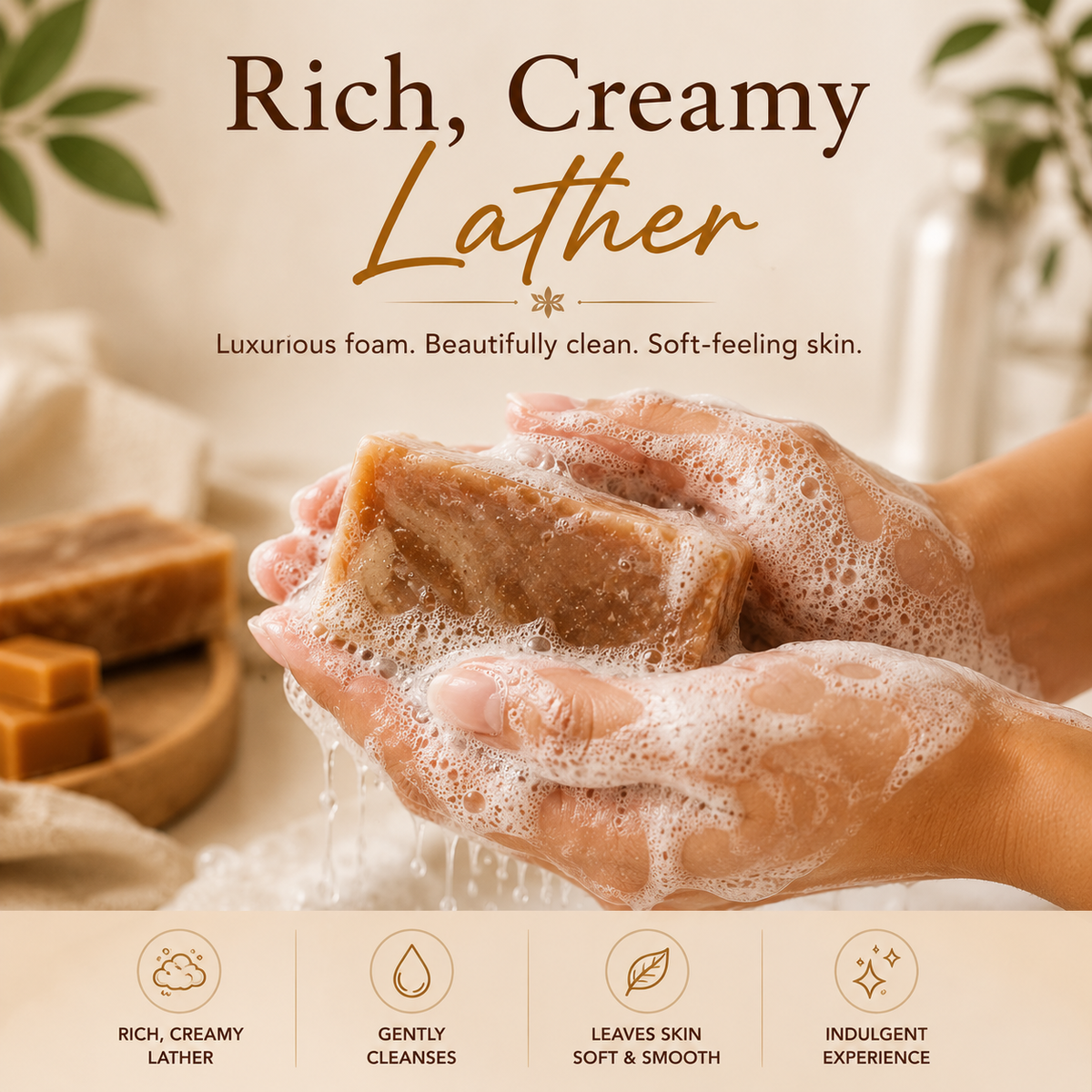 Creamy Caramel Bath Soap Bar - photo 4