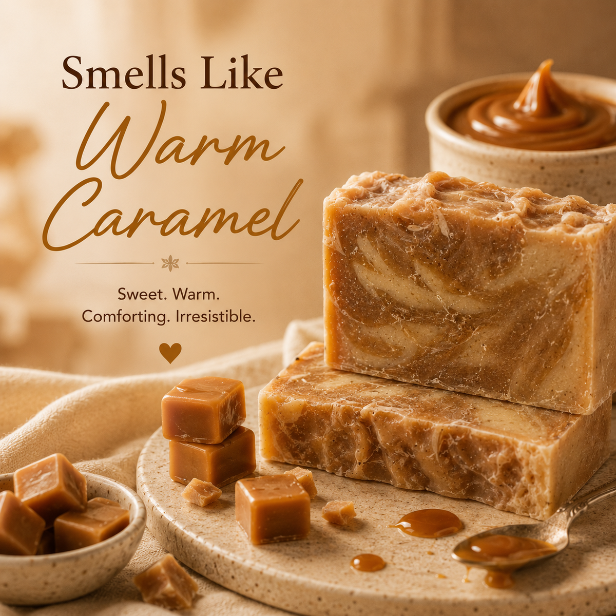 Creamy Caramel Bath Soap Bar - photo 3