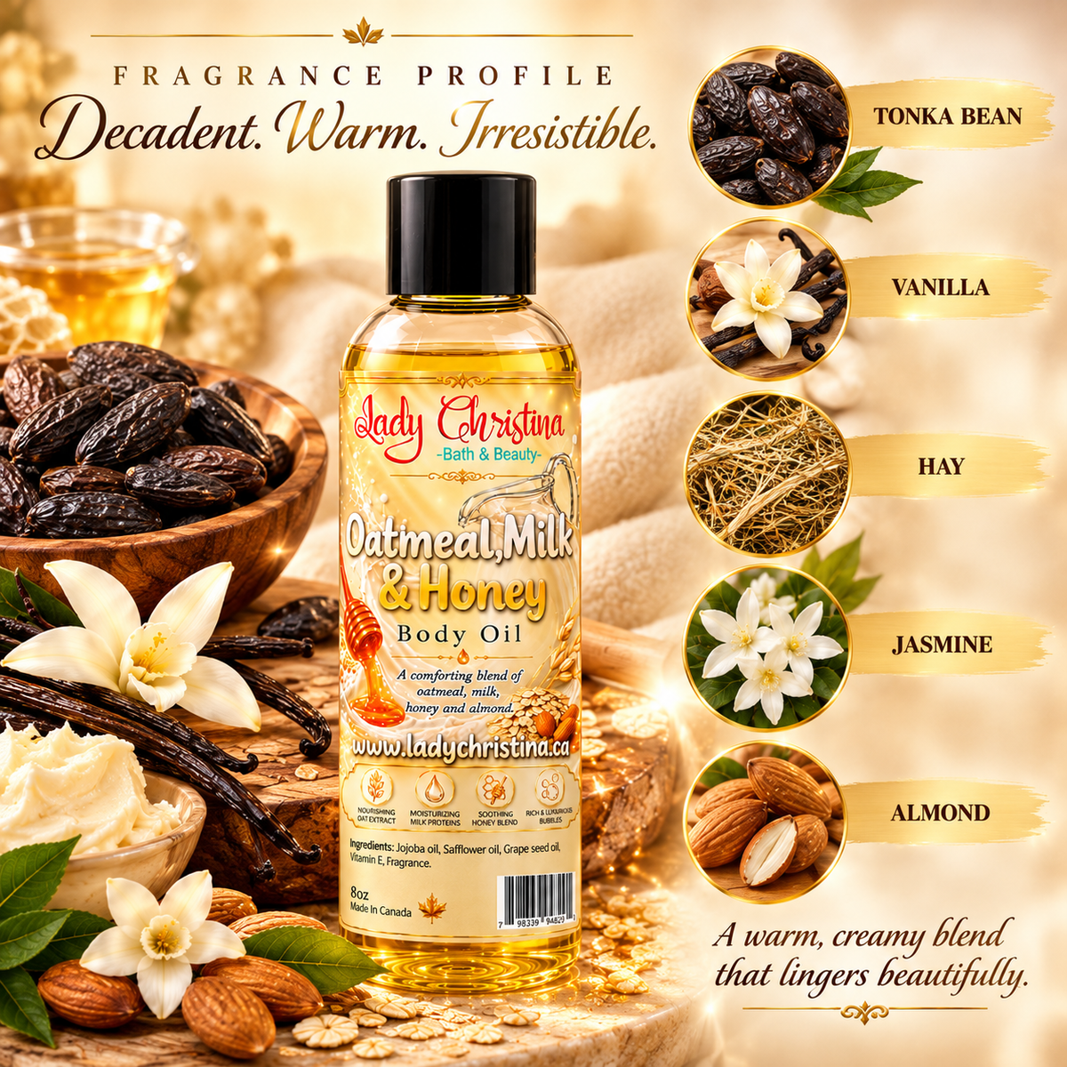 Oatmeal Milk & Honey Body Oil