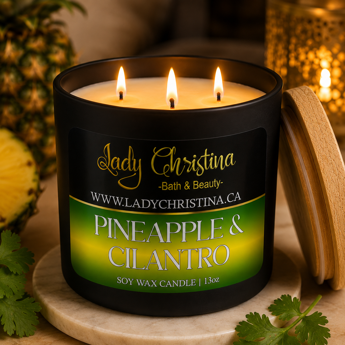 Pineapple & Cilantro Candle - photo 6