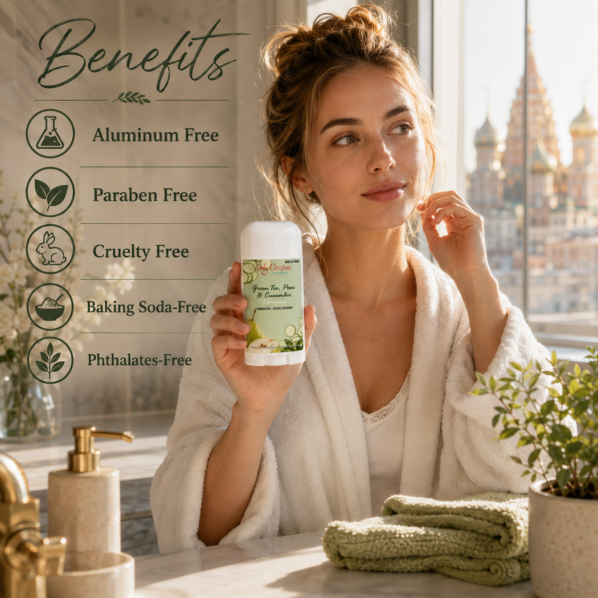 Green Tea, Pear & Cucumber Deodorant - photo 3