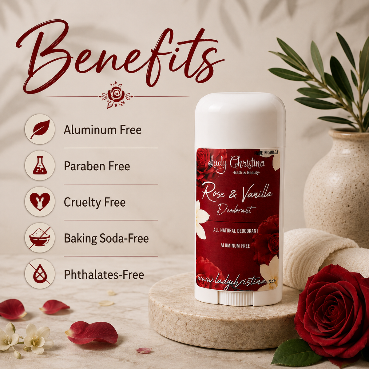Rose & Vanilla Deodorant - photo 5