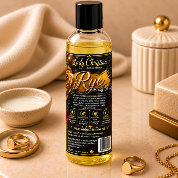 Rye Body Oil - Lady Christina Bath & Beauty