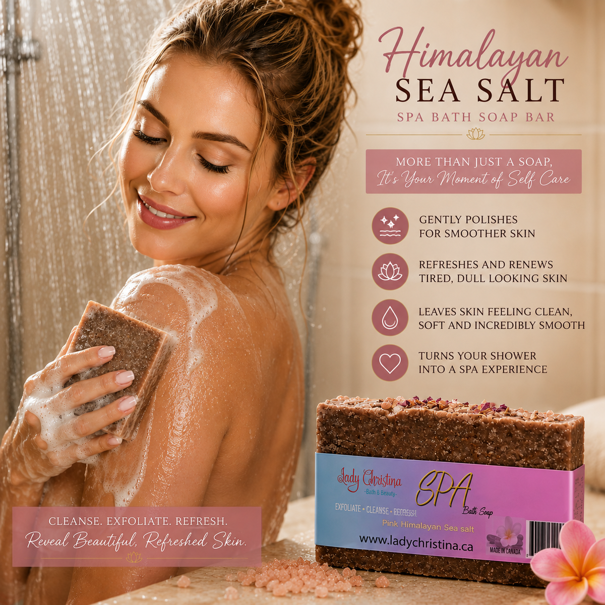 Himalayan Sea Salt Spa Bath Soap - photo 2