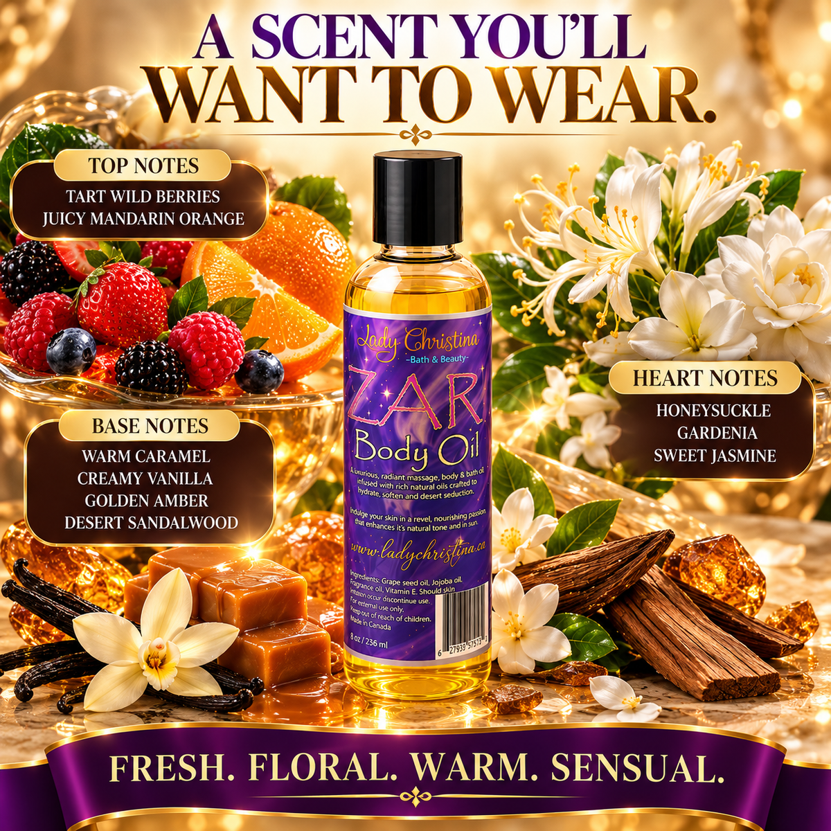 Zari Body Oil
