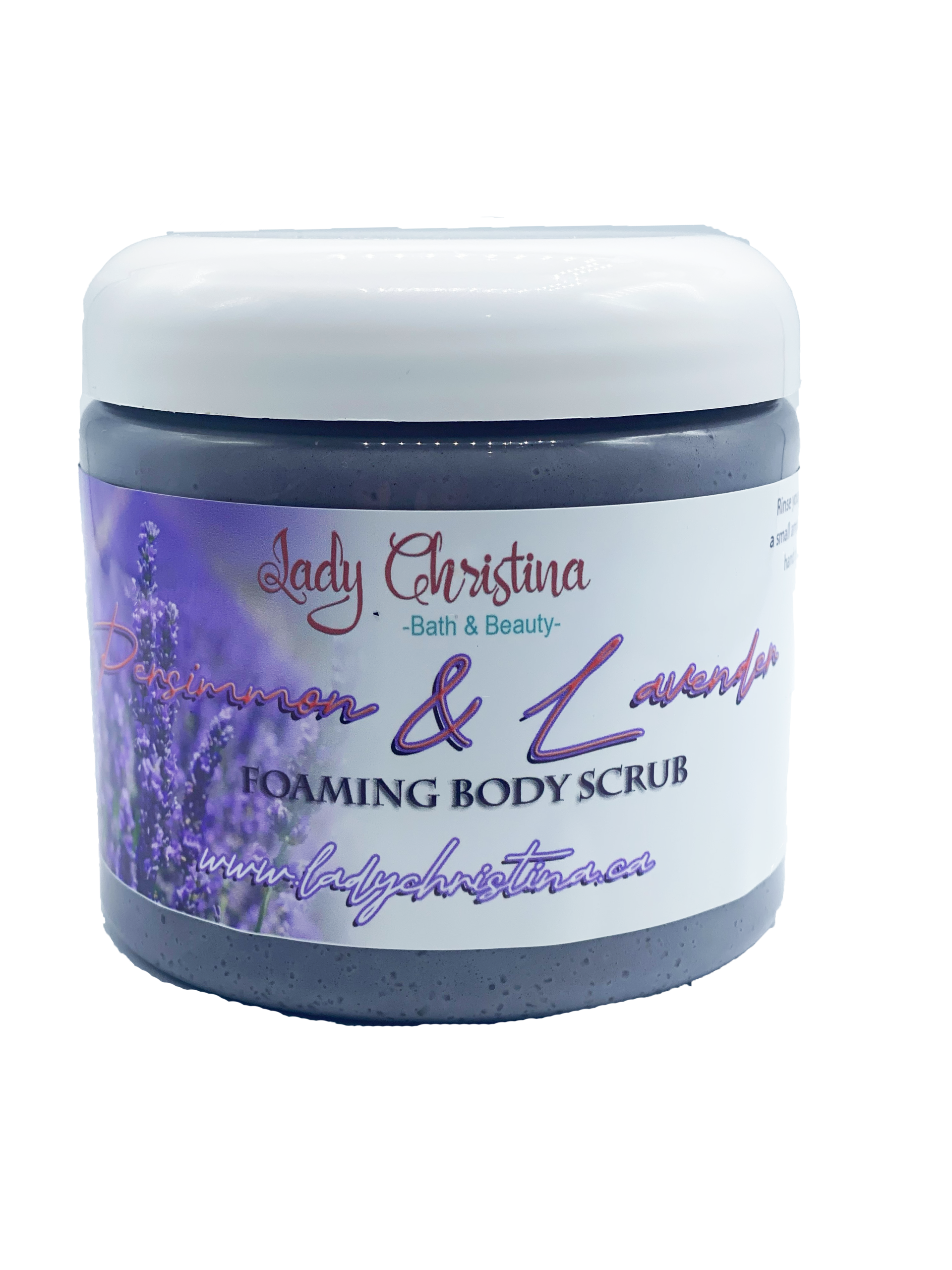 Persimmon and Lavender body scrub