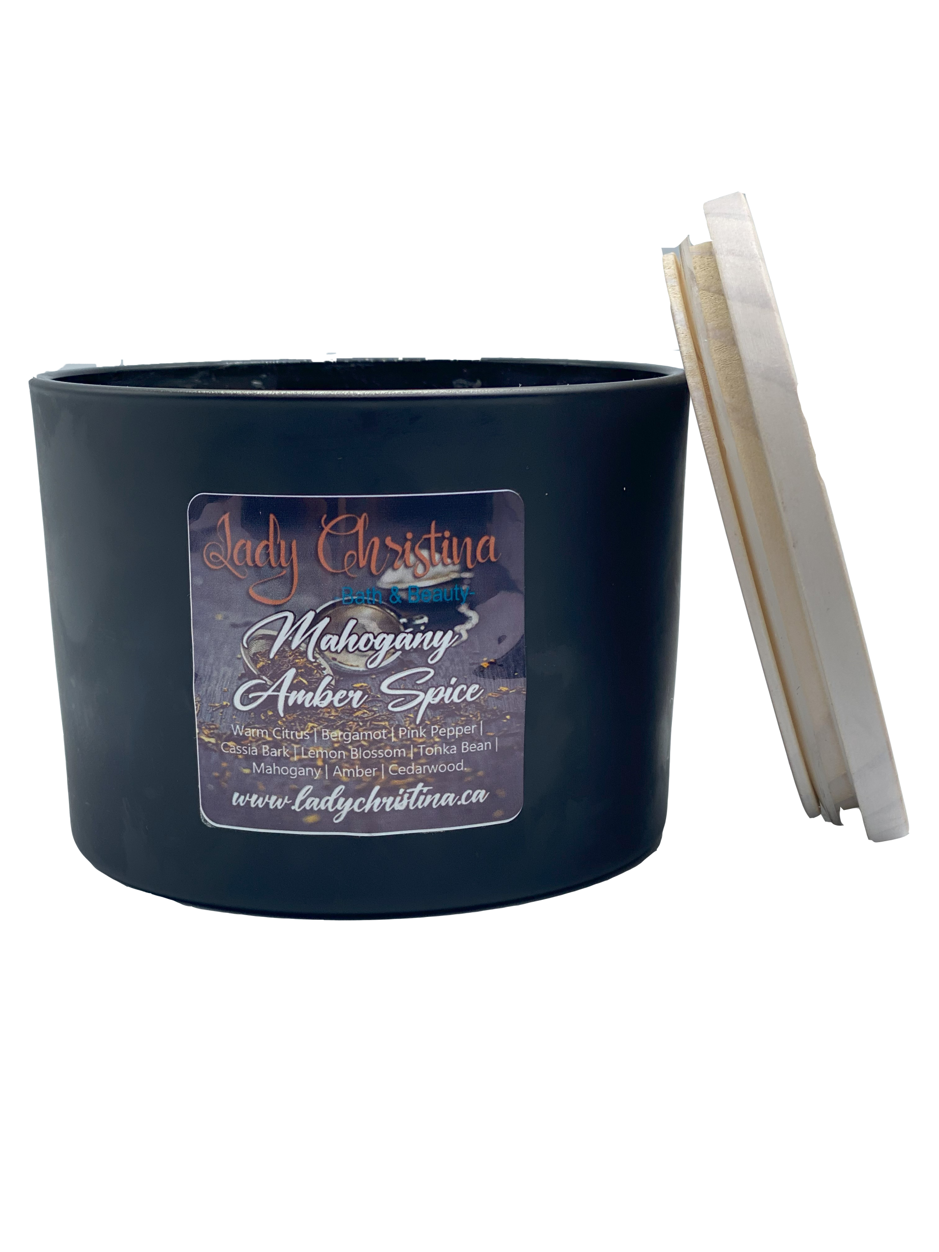Mahogany amber spice candle